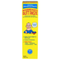 Boudreaux's Butt Paste Diaper Rash Ointment Skin Protectant 16% Zinc Oxide - 4 Ounce