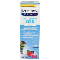 Mucinex Children's Very Berry Flavor Liquid Multi-Symptom Cold - 4 Fluid Ounce
