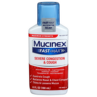 Mucinex Fast-Max Severe Congestion & Cough - 6 Fluid Ounce