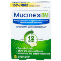 Mucinex Dm Expectorant & Cough Suppressant - 40 Count