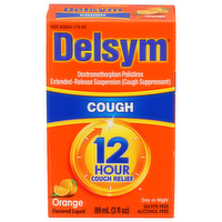 Delsym Orange Flavored Liquid Cough Relief - 89 ml