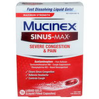 Mucinex Sinus-Max Serve Congestion & Pain - 16 Count