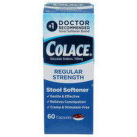 Colace Stool Softener, Regular Strength, , Capsules - 60 Count