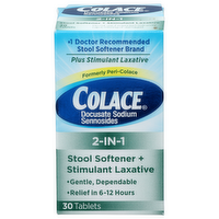 Colace Plus Stimulant Laxative - 30 Count
