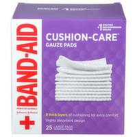 Band-Aid Cushion-Care Gauze Pads - 25 Count