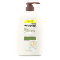 Aveeno Daily Moisturizing Body Wash For Women And Men, Lightly Scented - 33 Ounce
