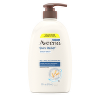 Aveeno Skin Relief Body Wash, Fragrance Free - 33 Ounce