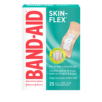 Band-Aid Brand Skin-Flex Adhesive Bandages, All One Size - 25 Count
