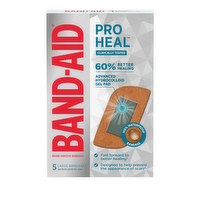 Band-Aid Brand Pro Heal Adhesive Bandages, Large - 5 Count
