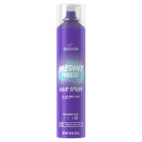 Aussie Instant Freeze Hair Spray For Curly Straight And Wavy - 10 Ounce