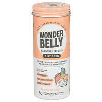 WONDERBELLY Antacid Tropical Fruit - 60 Count
