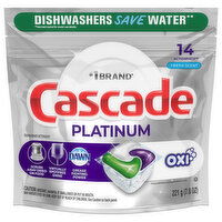 Cascade Dishwasher Detergent, Fresh Scent, ActionPacs - 14 Each 