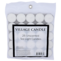 Village Candle Tea Light Candles - 0.2 Ounce - 25 Count