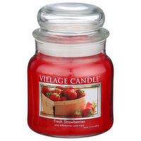 Village Candle Fresh Strawberries Candles - 13.75 Ounce