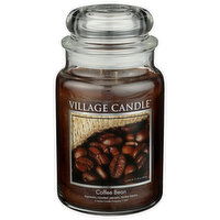 VILLAGE CANDLE Coffee Bean – Large Glass Dome - 21.25 Ounce