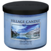 Village Candle Fresh Air, Bergamot, Iris Glacial Spring - 14 Ounce