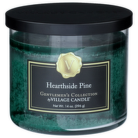 Gentlemen's Collection By Village Candle Hearthside Pine Gent 20 Black Decor - 14 Ounce