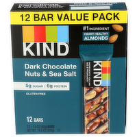 KIND Dark Chocolate Nuts & Sea Salt - 1.4 Ounce - 12 Count
