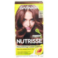 Garnier Chocolate Caramel 535 Medium Golden Mahogany Brown Nutrisse Permanent Haircolor - 1 Count