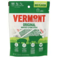 Vermont SMOKE & CURE Original Mini Beef & Pork Sticks - 0.5 Ounce - 6 Count