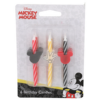Disney Mickey Mouse Birthday Candles - 6 Count