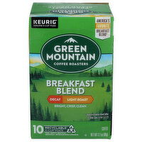 Green Mountain Decaf Light Roast Breakfast Blend Coffee K-Cups - 0.31 Ounce - 10 Count