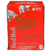 Red Bull Watermelon The Edition Energy Drink - 8.4 Fluid Ounce - 4 Count