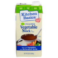 Kitchen Basics Unsalted Vegetable Stock - 32 Ounce
