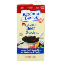 Kitchen Basics Unsalted Beef Stock - 32 Ounce
