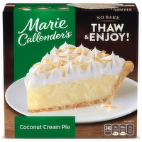 Marie Callender's Coconut Cream Pie, Thaw & Enjoy Frozen Dessert - 30.3 Ounce