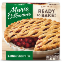 Marie Callender's Lattice Cherry Pie, Ready To Bake Frozen Dessert - 40 Ounce