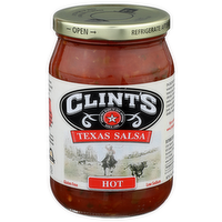 Clint's Texas Salsa Hot - 16 Ounce