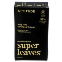 Super Leaves Amber & Citrus Men Body Soap - 113 Gram