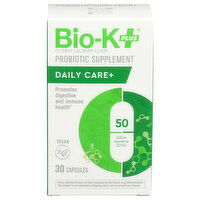 BIO-K PLUS Capsule Probiotic BIO-K+ Daily CARE+ 50B 30 Caps 50 Billion Capsules - 30 Count