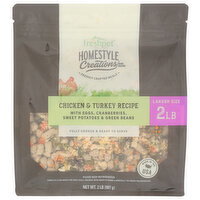 Freshpet Turkey, Chicken Fresh Refrigirated Dog Food Homestyle Creations Chicken & Turkey Recipe 2 L - 2 Pound
