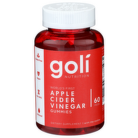 Goli Nutrition World's First Apple Cider Vinegar Gummies - 60 Count