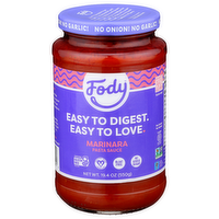 Fody Gut-Friendly Pasta Low Fodmap Marinara Sauce - 19.4 Ounce