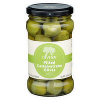 Divina Mild & Sweet Pitted Castelvetrano Olives - 10.6 Ounce
