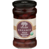 Divina Organic Pitted Kalamata Olives - 10.2 Ounce