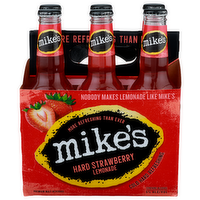 Mike's Hard Strawberry Lemonade Premium Malt Beverage - 11.2 Fluid Ounce - 6 Count