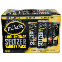MIKE'S Mango Lemon Strawberry Pineapple Variety Pack Hard Lemonade Seltzer - 12 Fluid Ounce - 12 Count