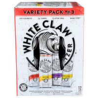 White Claw Hard Seltzer Variety Pack No. 3 Spiked Sparkling Water - 12 Fluid Ounce - 12 Count