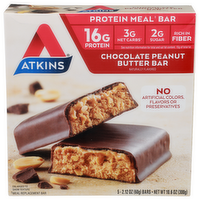 Atkins Chocolate Peanut Butter Protein Meal Bar - 2.12 Ounce - 5 Count