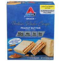 Atkins Snack Peanut Butter Protein Wafer Crisps - 1.27 Ounce - 5 Count