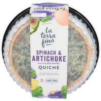 LA TERRA FINA Spinach & Artichoke Quiche Florentine - 23 Ounce