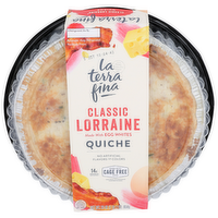 LA TERRA FINA Classic Lorraine Made With Cage Free Egg Quiche - 23 Ounce