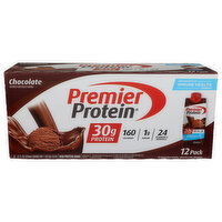 Premier Protein Shake, High, Chocolate, 12 Pack - 0.086 Gallon - 12 Count