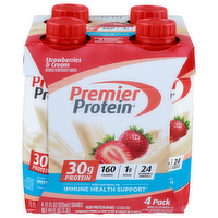 Premier Protein Strawberries & Cream High Shake - 11 Fluid Ounce - 4 Count