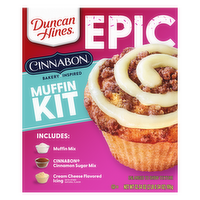 Duncan Hines Epic Cinnabon Bakery Inspired Muffin Kit - 32.34 Ounce
