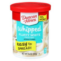 Duncan Hines Fluffy White Frosting Whipped - 14 Ounce